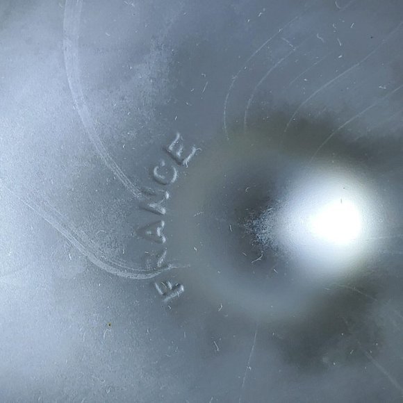 MCM French Drip Glass Carafe Decanter & 6x Small Wine Glasses Blue Yellow Handma - Picture 5 of 10